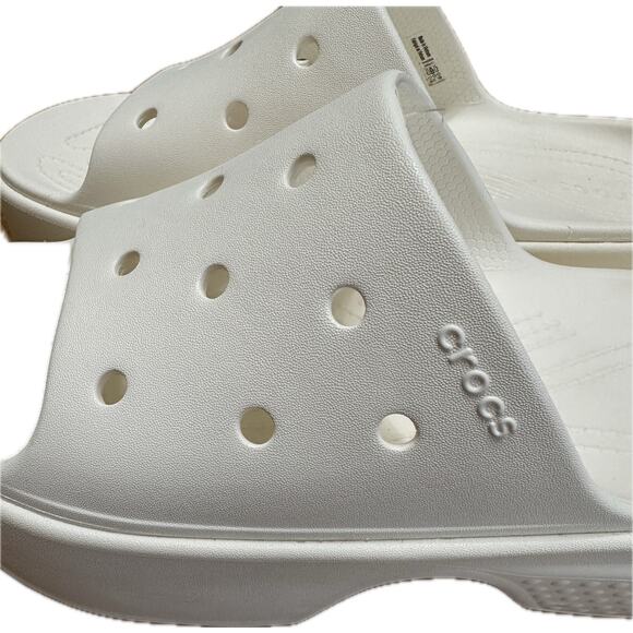 Crocs Stomp Clog Platform Sandals White Women’s 11 / Men’s 9 Comfort Shoes New - Picture 6 of 9